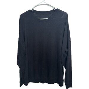 All Yoga Men’s Black Crew Neck Pullover Viscose XL